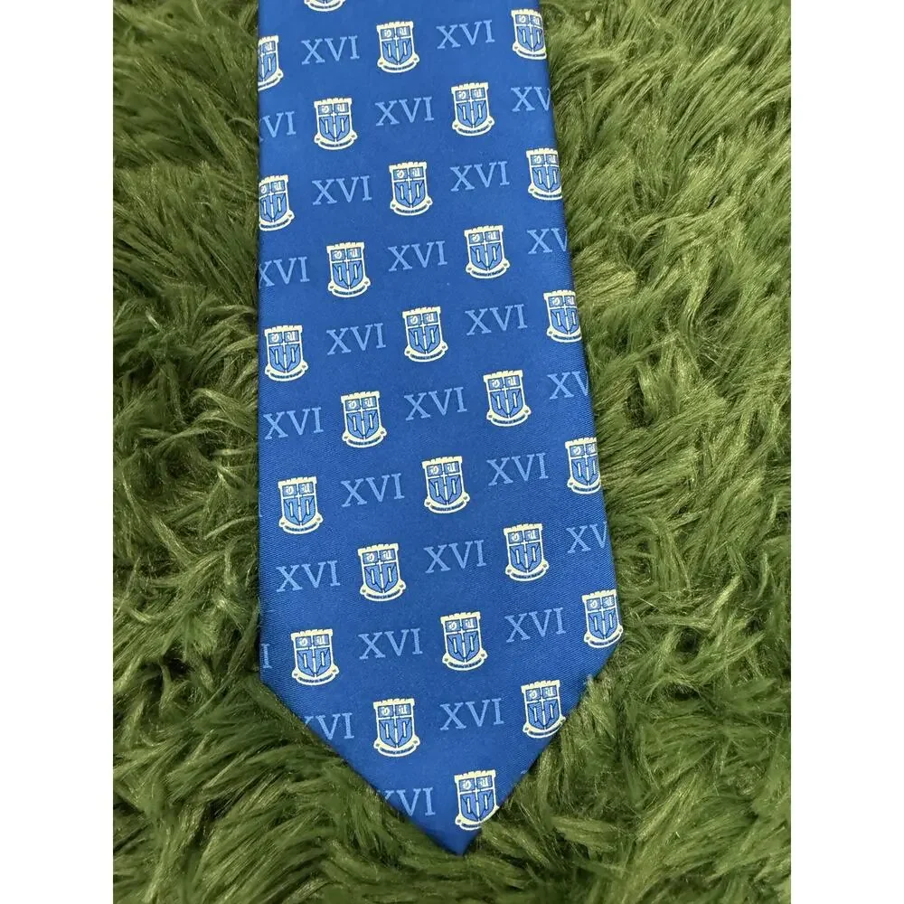 M. Lahart Duke Alumni Association 2016 Blue Patterned Necktie Men's Tie